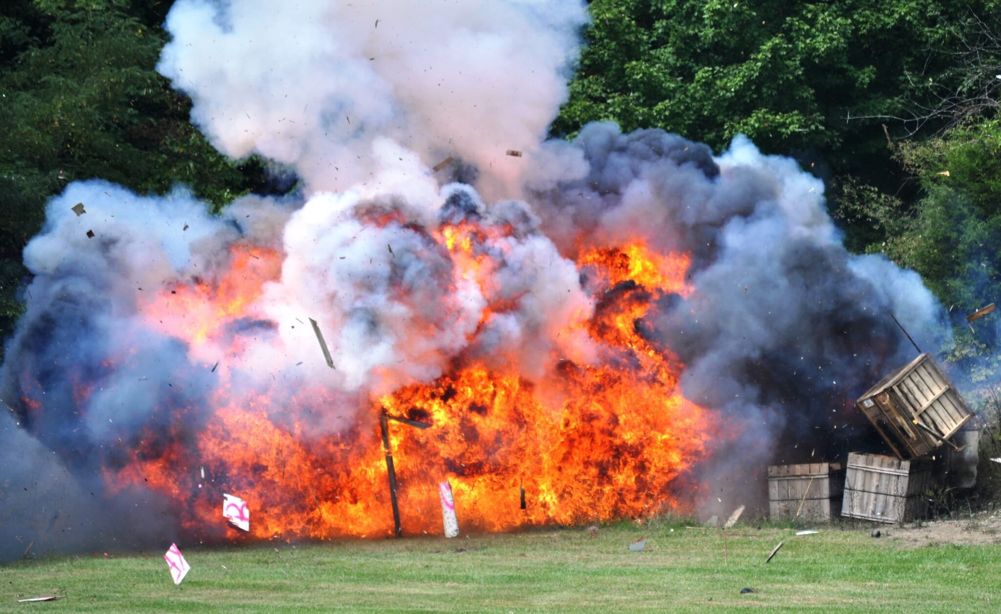 Truck carrying chemical explodes on Arkansas highway killing driver