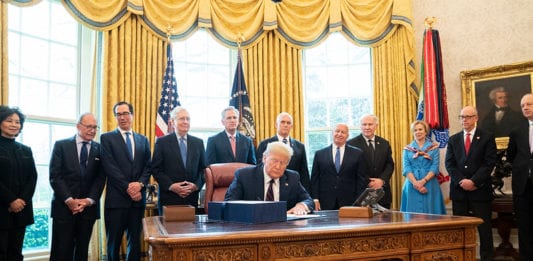 President Trump signs CARES Act