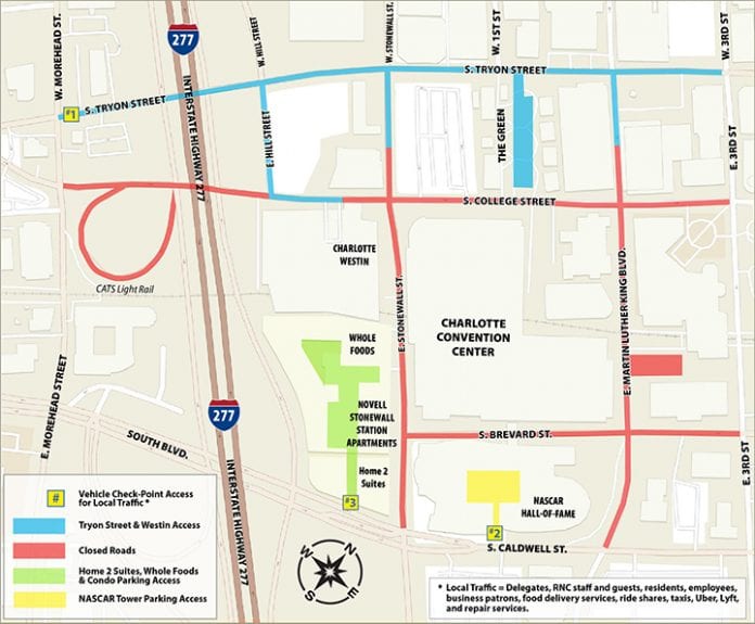 Road closures planned Aug. 23-25 in Charlotte, N.C., for Republican ...