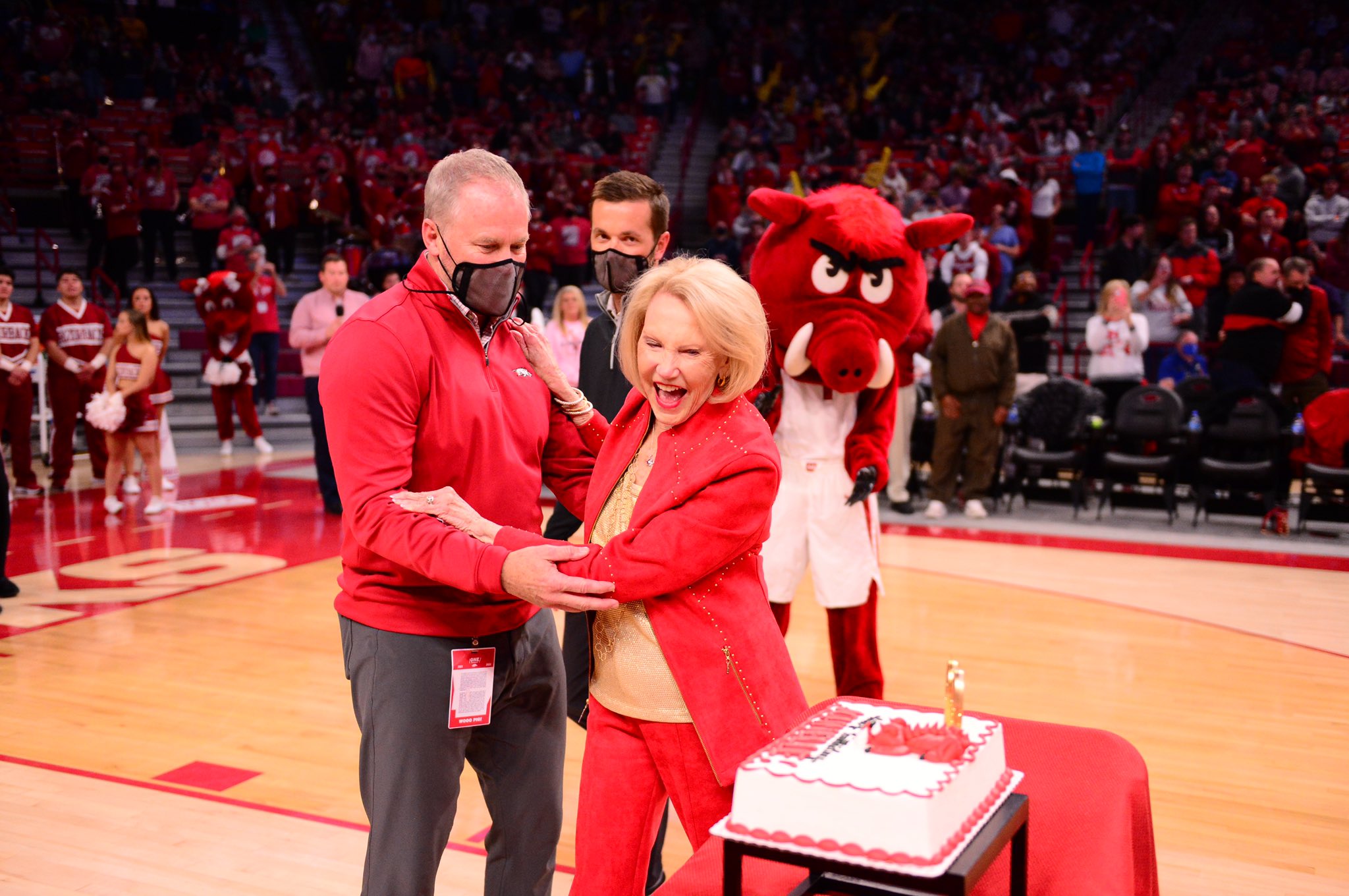 Arkansas Razorbacks Celebrate Johnelle Hunt's 90th Birthday ...