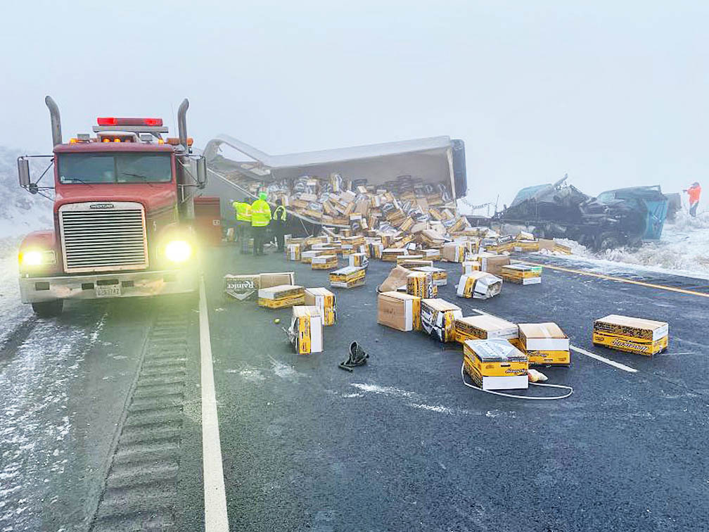 Major Pileup Snarls Traffic Along Interstate 90 In Washington State ...