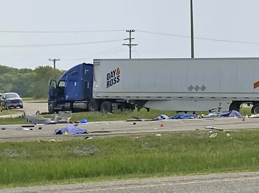 Bus full of seniors heading to a casino in Canada collides with big rig ...