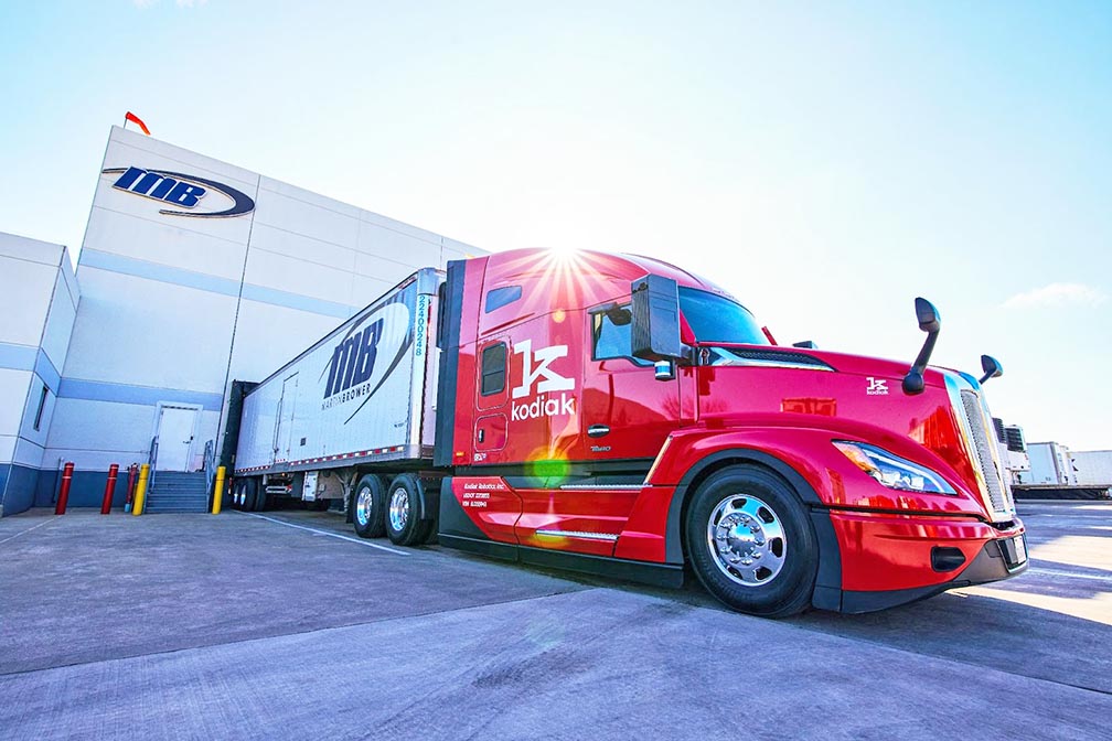 Kodiak Partners with Martin Brower to autonomously move freight ...