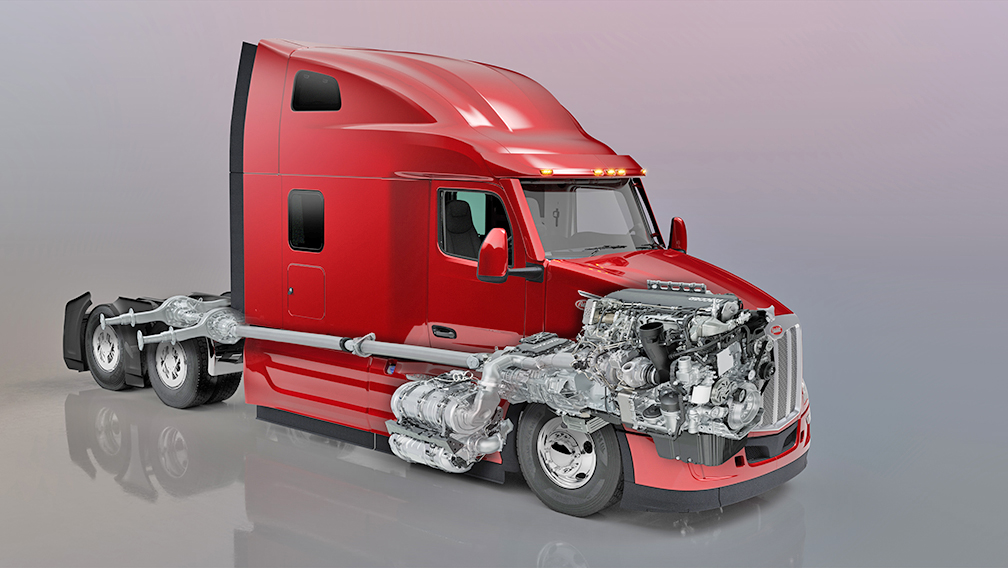 Peterbilt unveils new CARB-compliant engine - TheTrucker.com