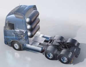 Experts say hydrogen-powered internal combustion engines could well be the future of trucking. In May 2024, Volvo announced plans to begin road-testing a hydrogen-powered truck in 2026. (Courtesy: Volvo Trucks)