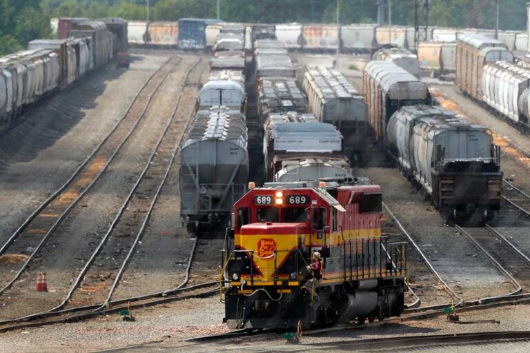 Labor dispute stops Canadian freight railroads, putting pressure on trucking