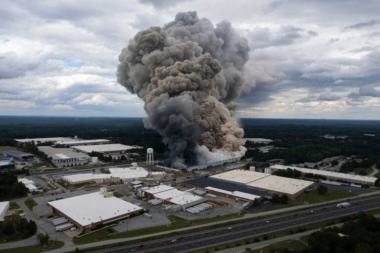 Over 90,000 Georgia residents taking shelter after chemical fire as haze, smell spread to Atlanta