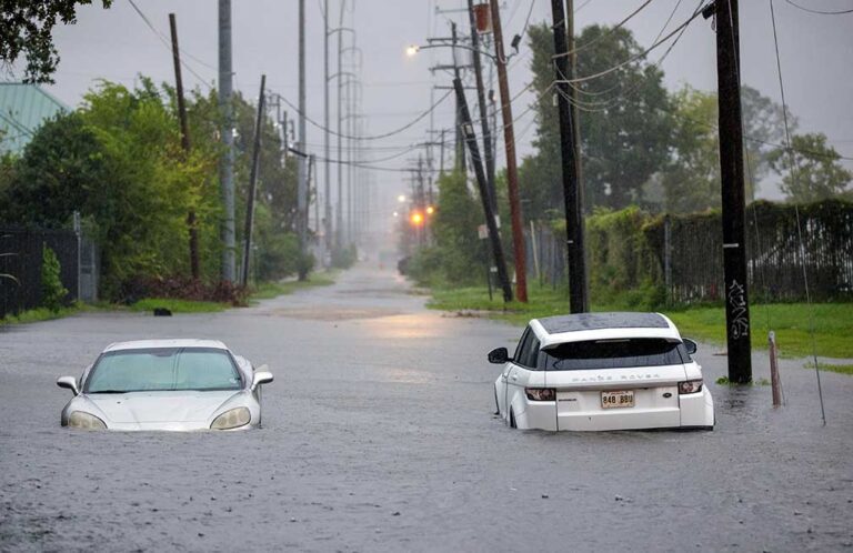 Louisiana reports numerous road closings due to effects of Francine