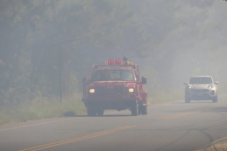 Firefighters battling wildfire near Garden State Parkway in southern New Jersey