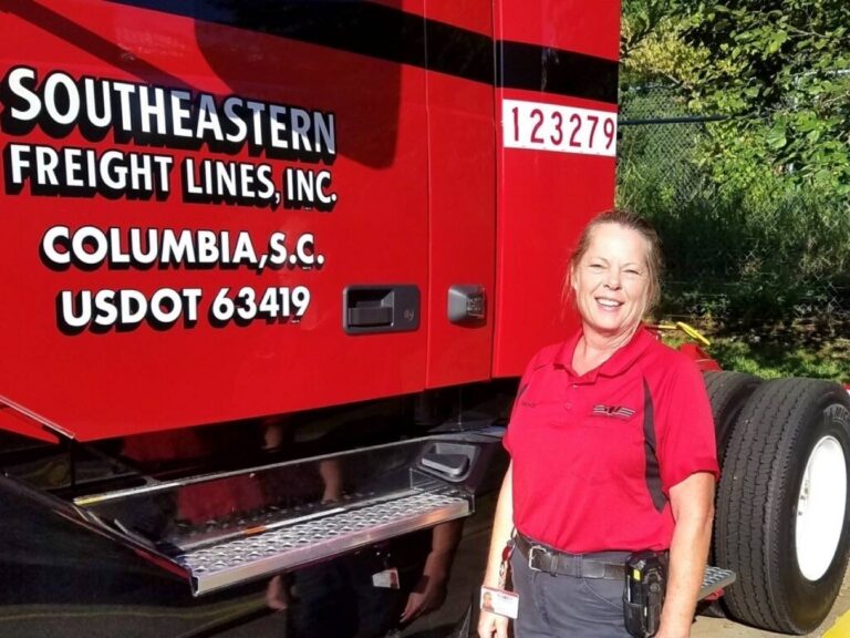 Southeastern Freight’s Sandy Sharp followed a family tradition into trucking