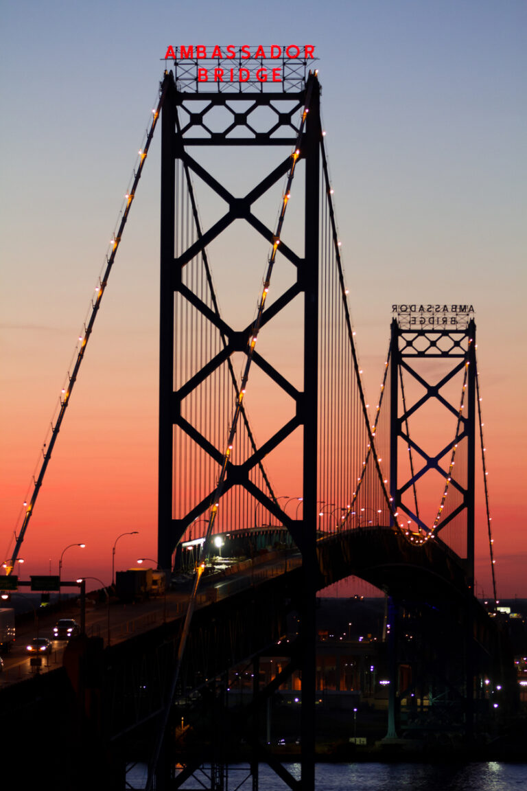 MDOT lifting restrictions for hauling fuel, battery materials on Ambassador Bridge  