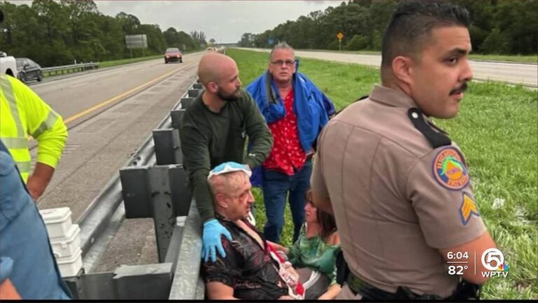 Tornado connected to Hurricane Milton causes semi to roll over multiple times