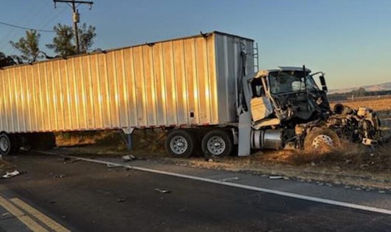 17 injured after big rig collides with car and school bus