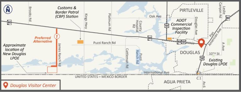 Road to opportunity: Public hearing set for Douglas International Commercial Land Port of Entry Connector road study