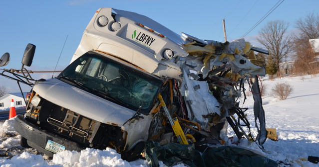 NTSB report: Fatigue, disregard for safety regs and oversight failures led to fatal collision between bus and truck in New York