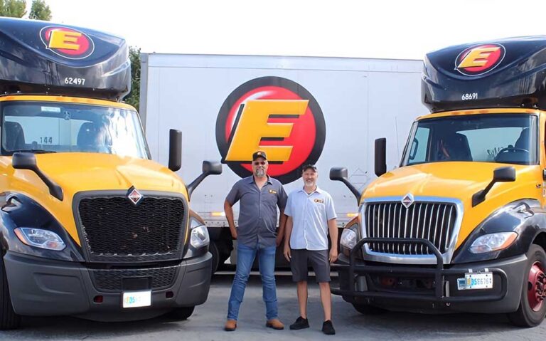 Two of a kind: Brothers Tyrone and Wade Burcham share a love for trucking