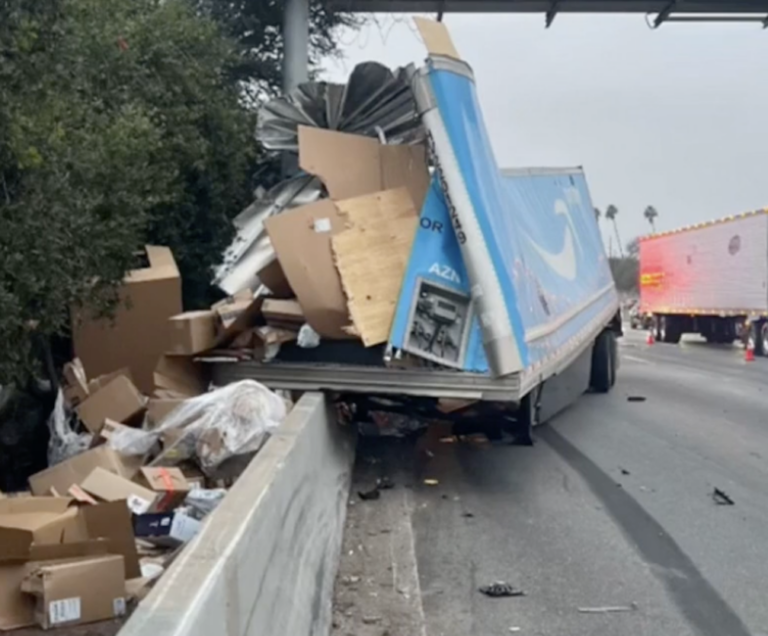 Amazon big rig part of California collision