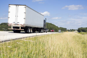 Semi Truck on the road Wisconsin.