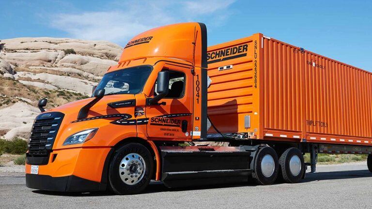 Schneider hits 6 million mark in zero emission miles, a new industry record