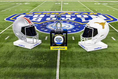 Goodyear unveils unique tire-tread art for Cotton Bowl Classic