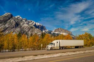 Trans Canada highway, Alberta travel destination in autumn