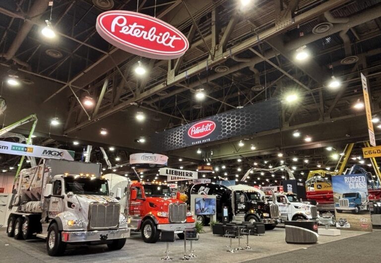 Peterbilt unveils cutting-edge tech at World of Concrete