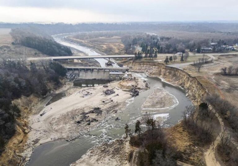 A Minnesota bridge that almost collapsed under heavy rains has been demolished