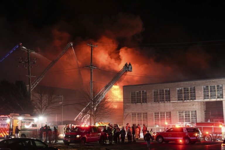 Massive fire breaks out at Pennsylvania aerospace manufacturer, prompting shelter-in-place order