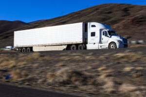 Semi truck on interstate