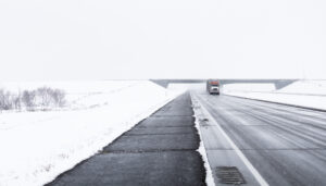 Truck in Snowstorm