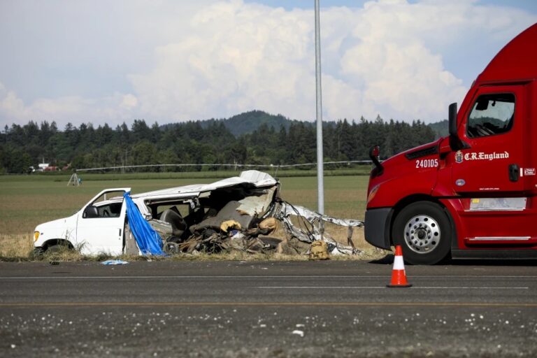 Truck driver in crash that killed 7 farmworkers in Oregon is sentenced to 48 years